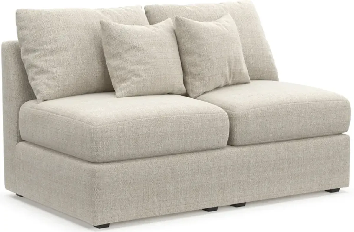 Nest Hybrid Comfort Armless Loveseat - Mason Porcelain