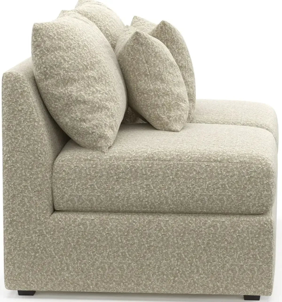 Nest Hybrid Comfort Armless Loveseat - Bloke Cotton