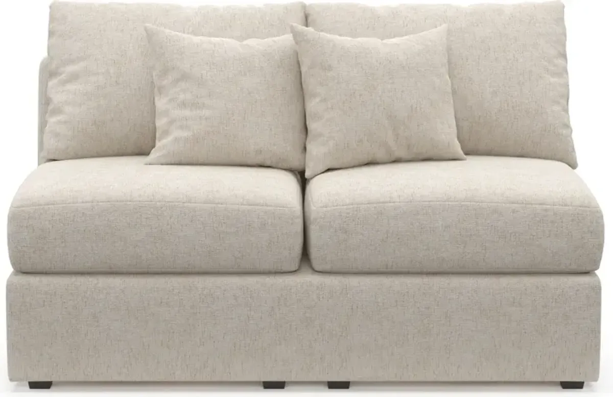 Nest Hybrid Comfort Armless Loveseat - M Ivory