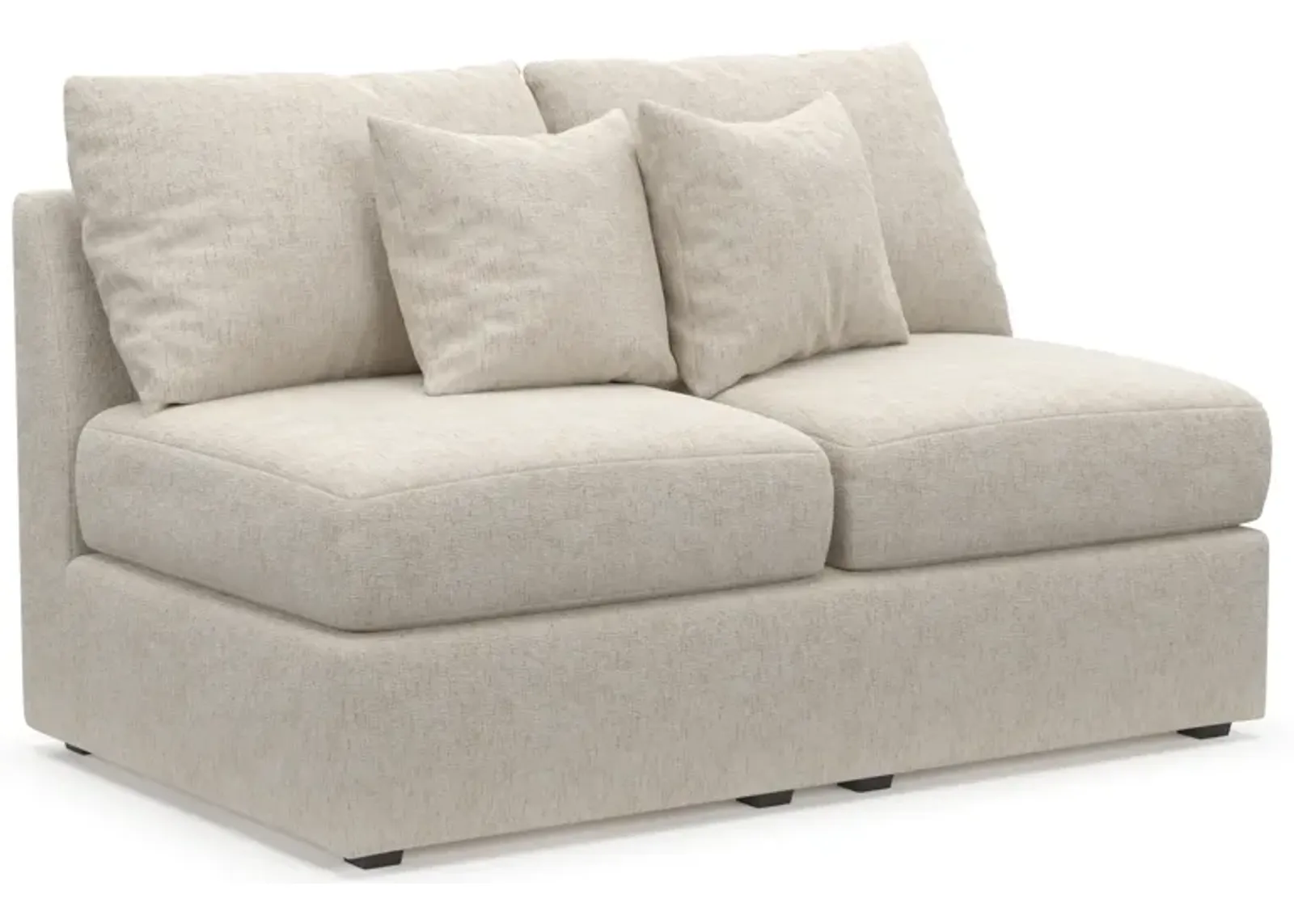 Nest Hybrid Comfort Armless Loveseat - M Ivory