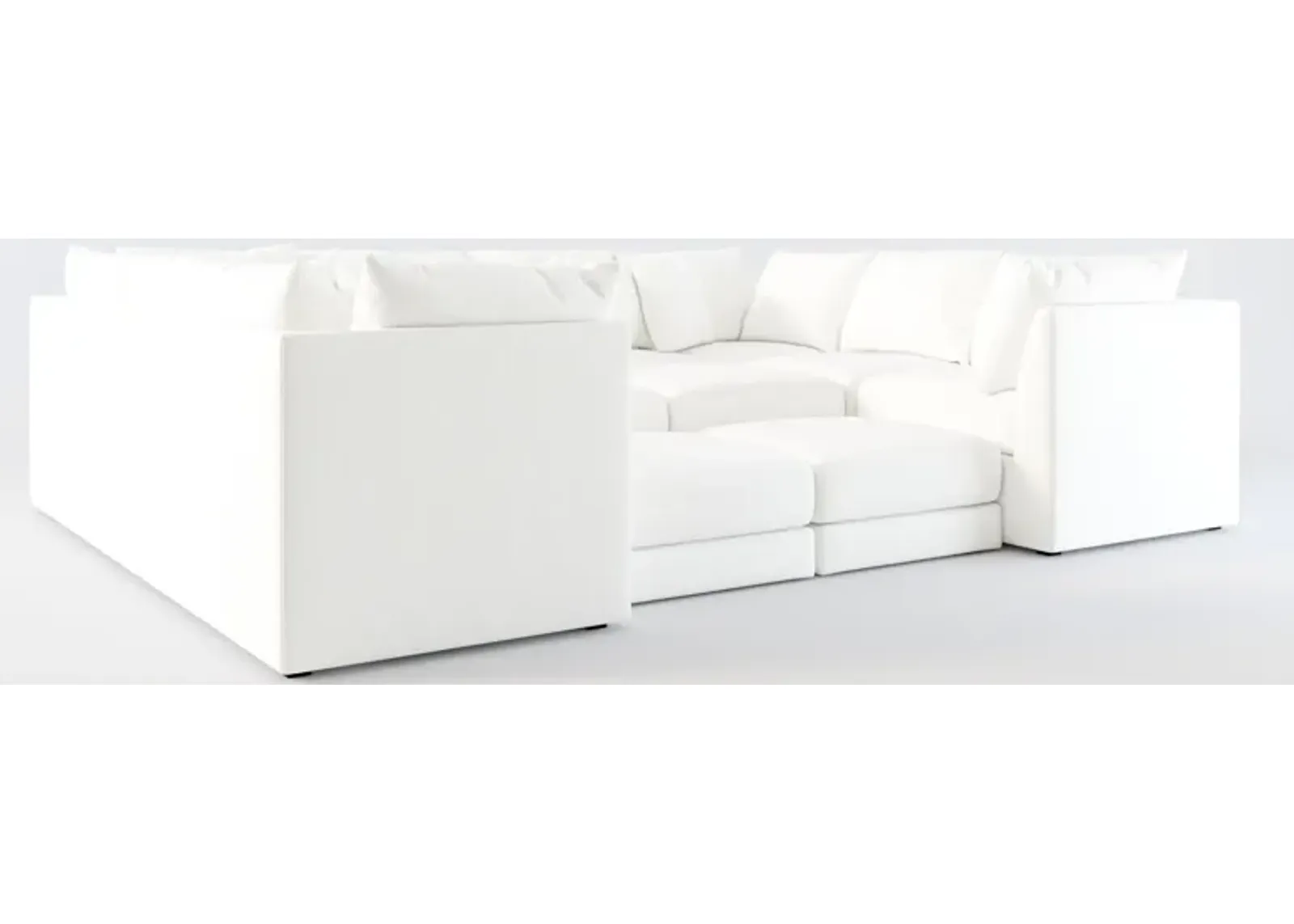 Nest Hybrid Comfort 7-Piece Pit Sectional - Contessa Vanilla