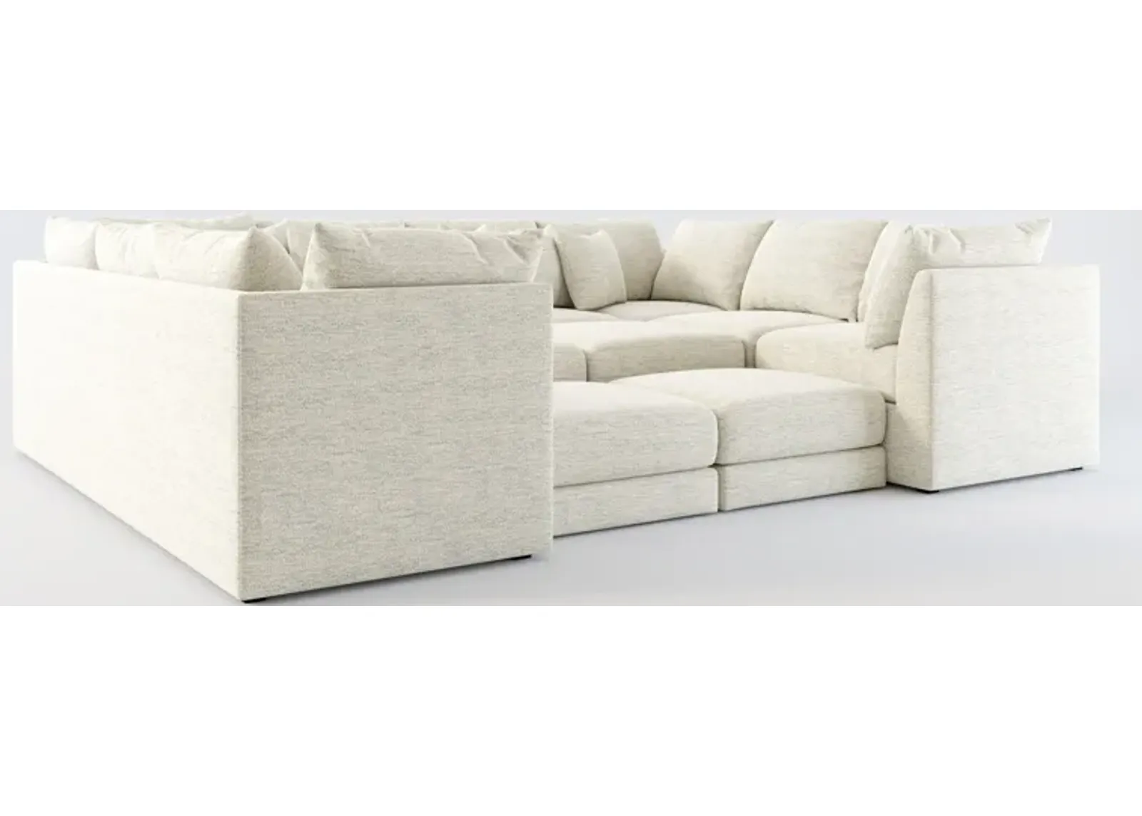 Nest 7-Piece Pit Hybrid Comfort Sectional - Merino Chalk