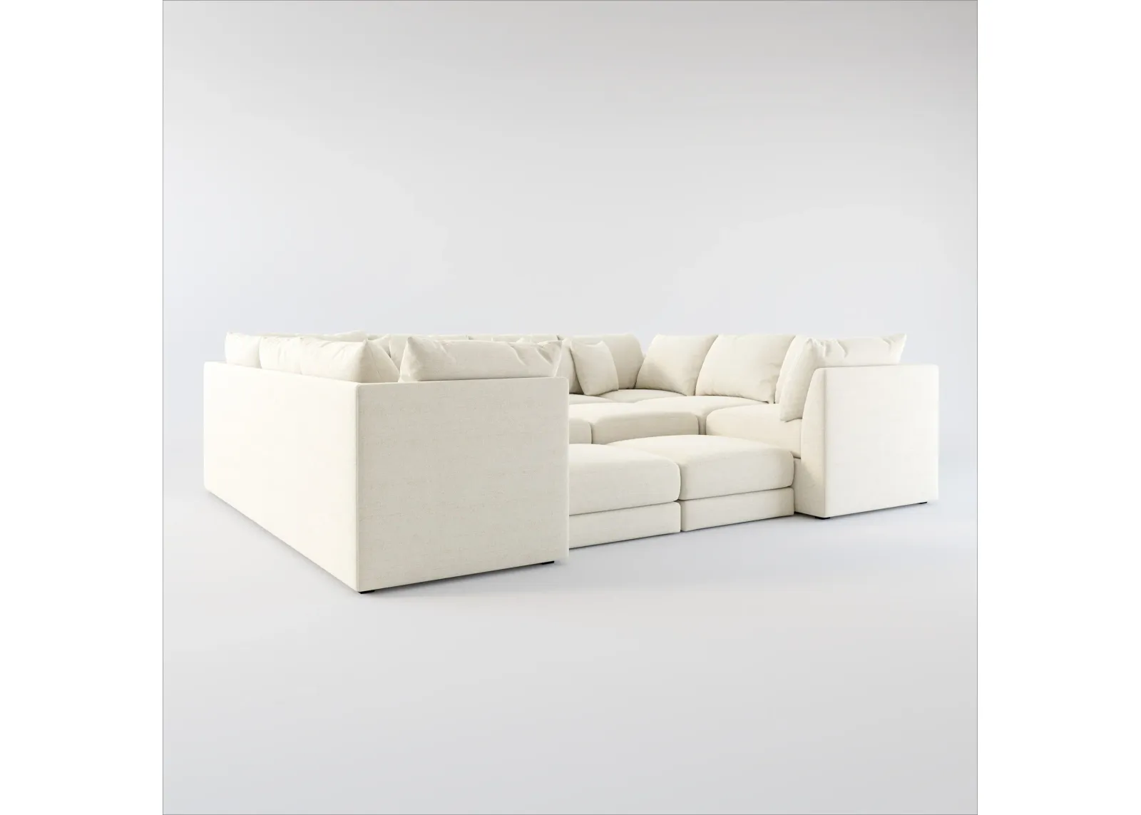 Nest Hybrid Comfort 7-Piece Pit Sectional - Curious Pearl