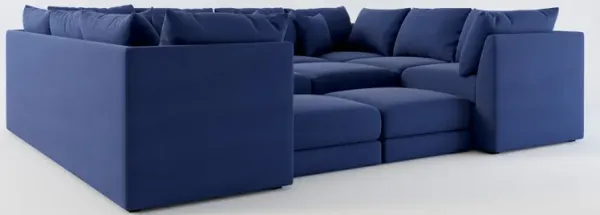 Nest Hybrid Comfort 7-Piece Pit Sectional - Abington Indigo