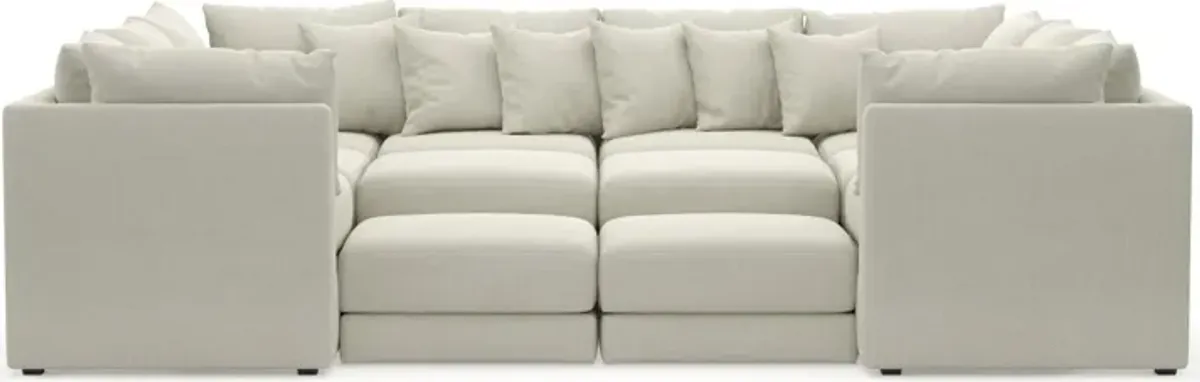 Nest Hybrid Comfort 7-Piece Pit Sectional - Anders Ivory