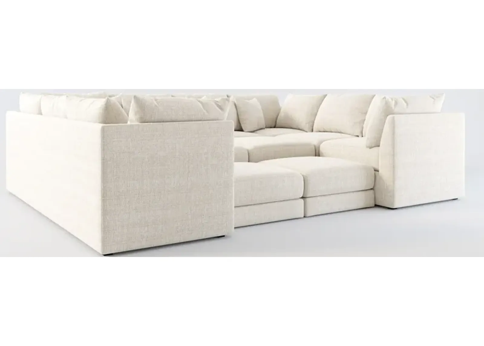 Nest Hybrid Comfort 7-Piece Pit Sectional - Mason Porcelain