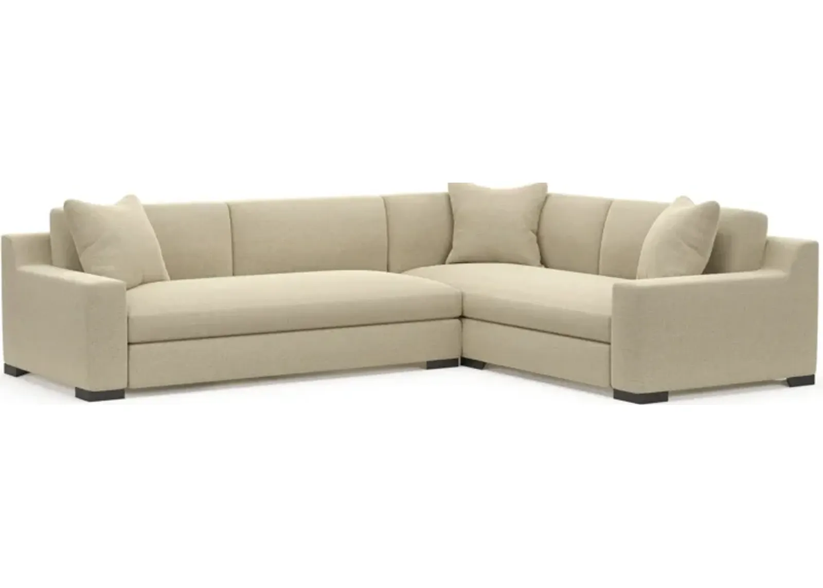 Ethan Hybrid Comfort Eco Performance 2-Piece Sectional - Broderick Sand