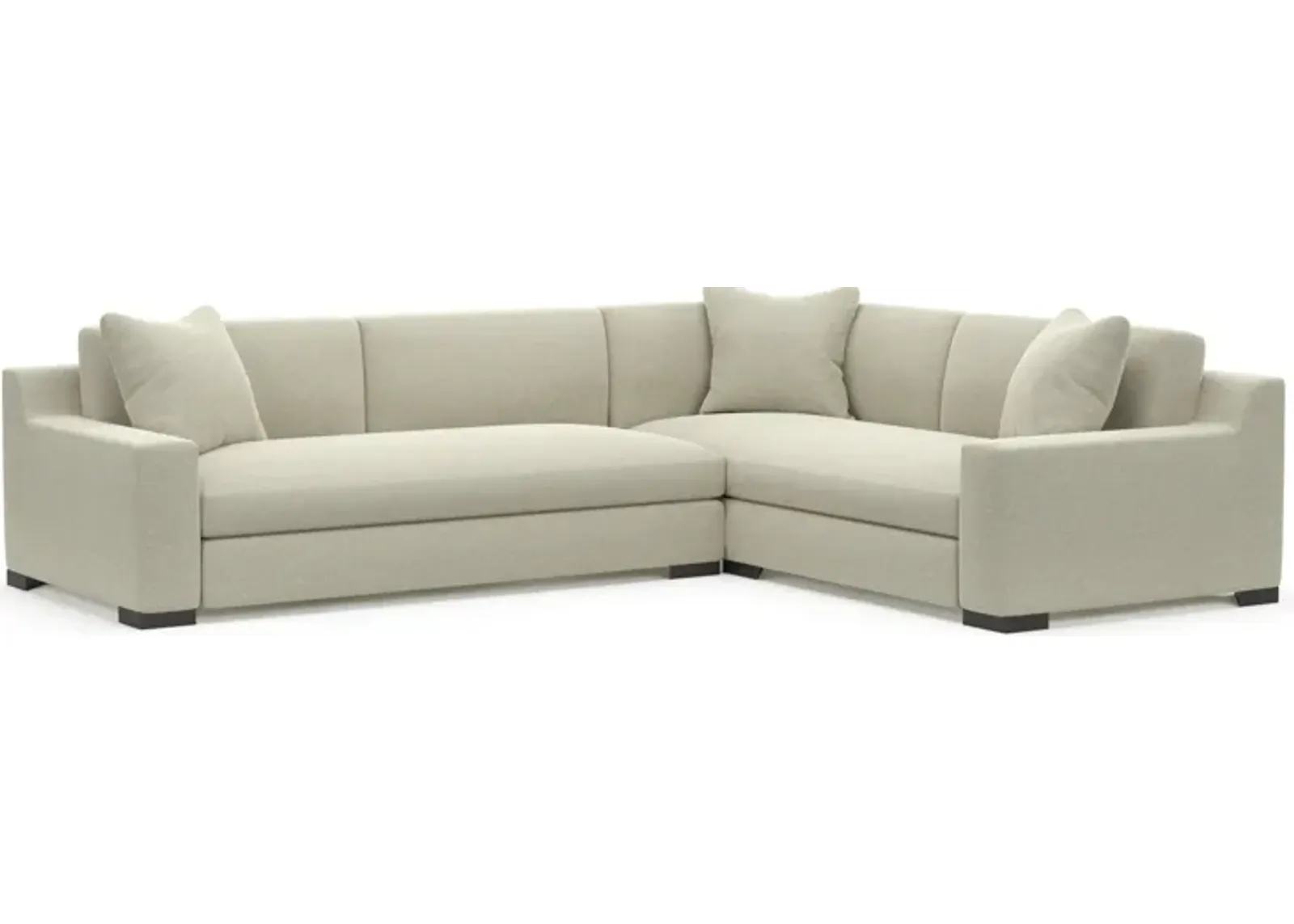 Ethan Hybrid Comfort Eco Performance 2-Piece Sectional - Liv Dove