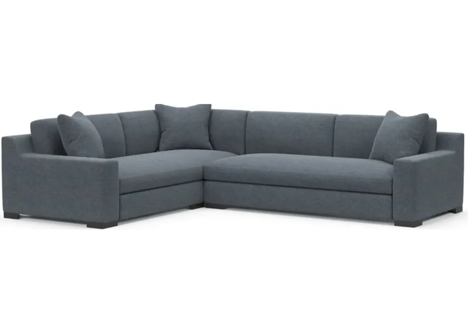 Ethan Hybrid Comfort Eco Performance 2-Piece Sectional - Bridger Navy