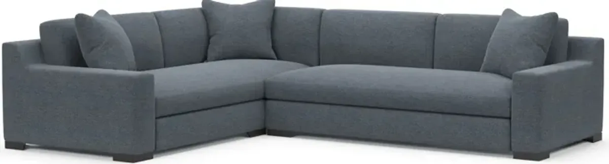 Ethan Hybrid Comfort Eco Performance 2-Piece Sectional - Bridger Navy