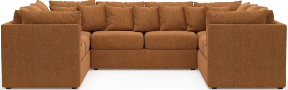 Nest Hybrid Comfort 3-Piece Pit Sectional - Contessa Ginger