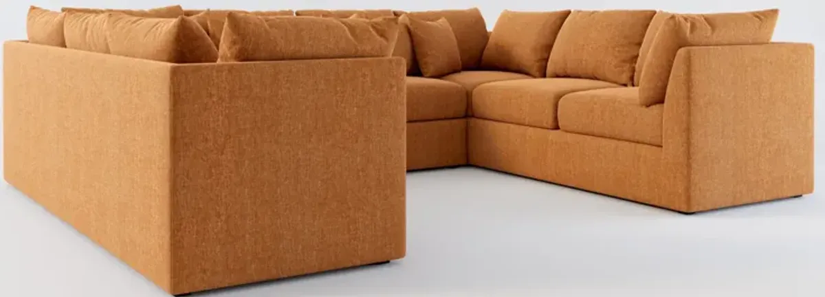 Nest Hybrid Comfort 3-Piece Pit Sectional - Contessa Ginger