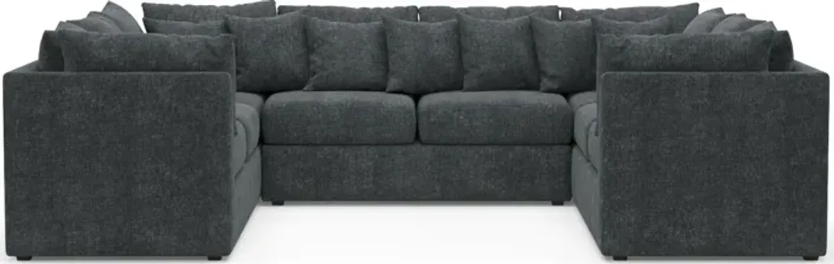 Nest Hybrid Comfort 3-Piece Pit Sectional - Contessa Shadow