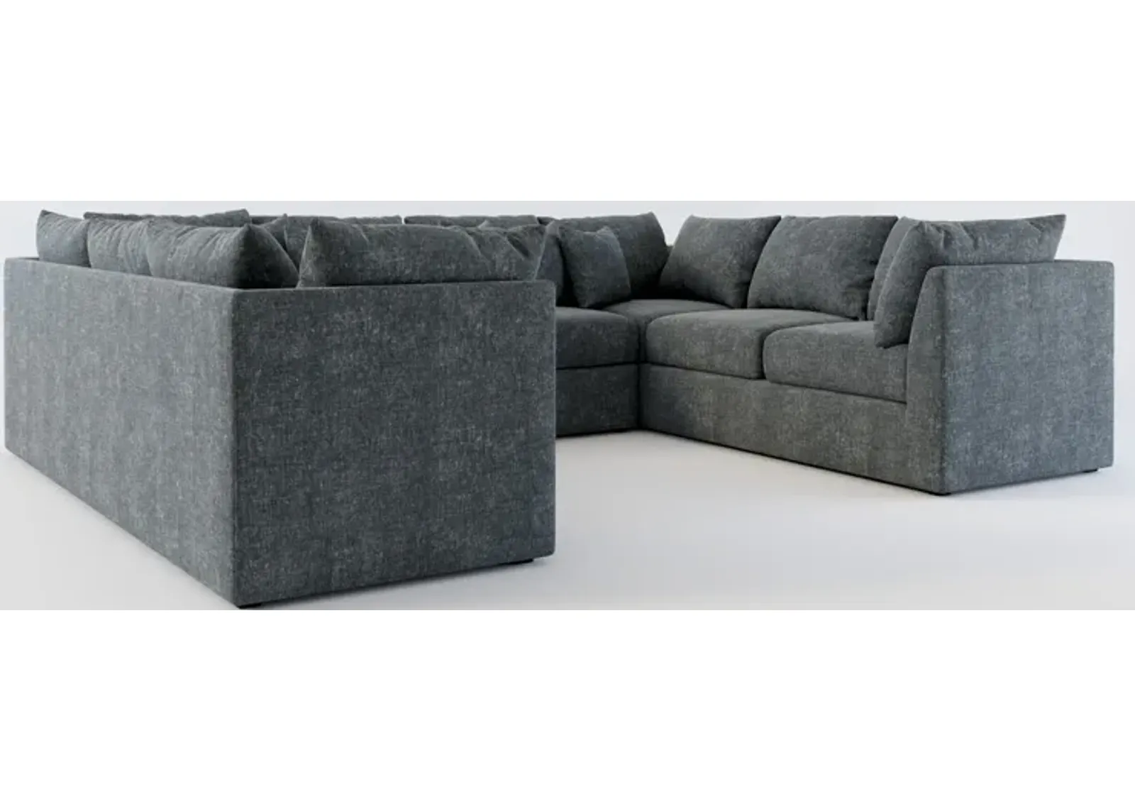 Nest Hybrid Comfort 3-Piece Pit Sectional - Contessa Shadow