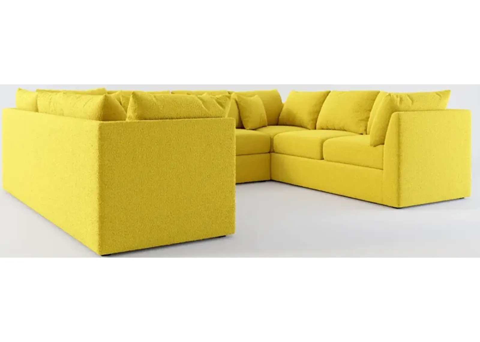 Nest Hybrid Comfort 3-Piece Pit Sectional - Bloke Goldenrod