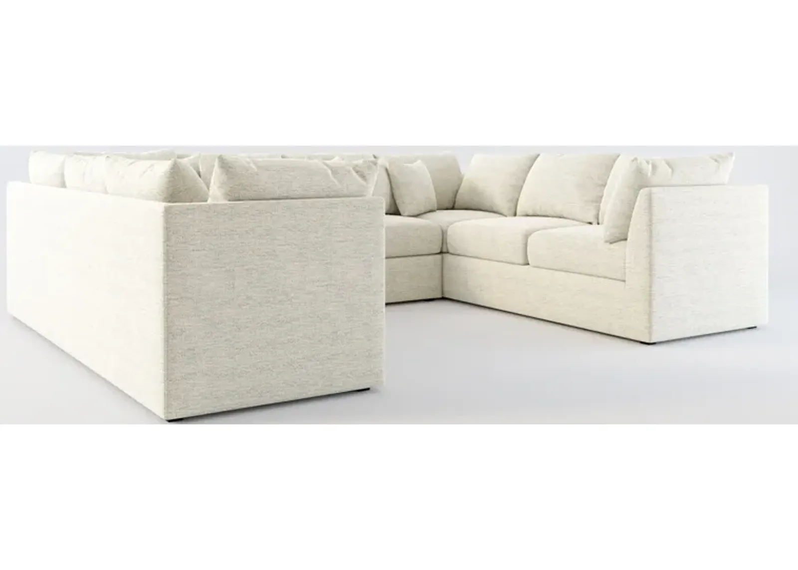 Nest 3-Piece Hybrid Comfort Pit Sectional - Merino Chalk