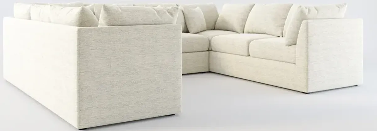 Nest 3-Piece Hybrid Comfort Pit Sectional - Merino Chalk