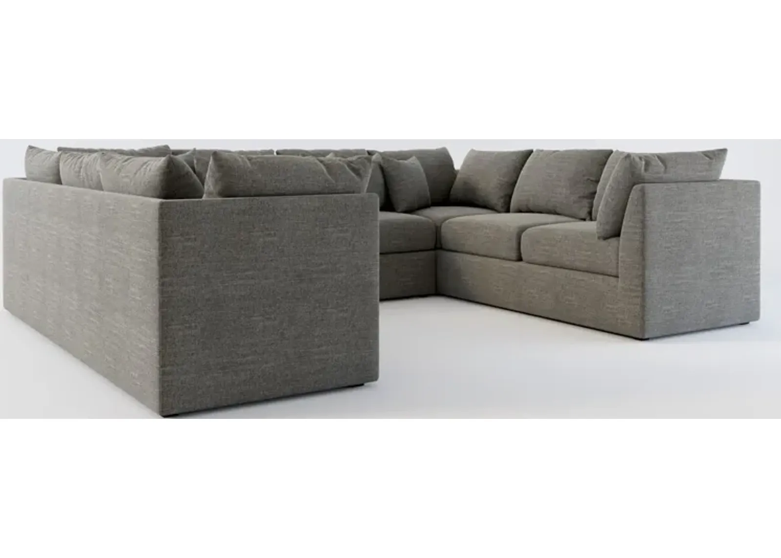 Nest Hybrid Comfort 3-Piece Pit Sectional - Curious Charcoal