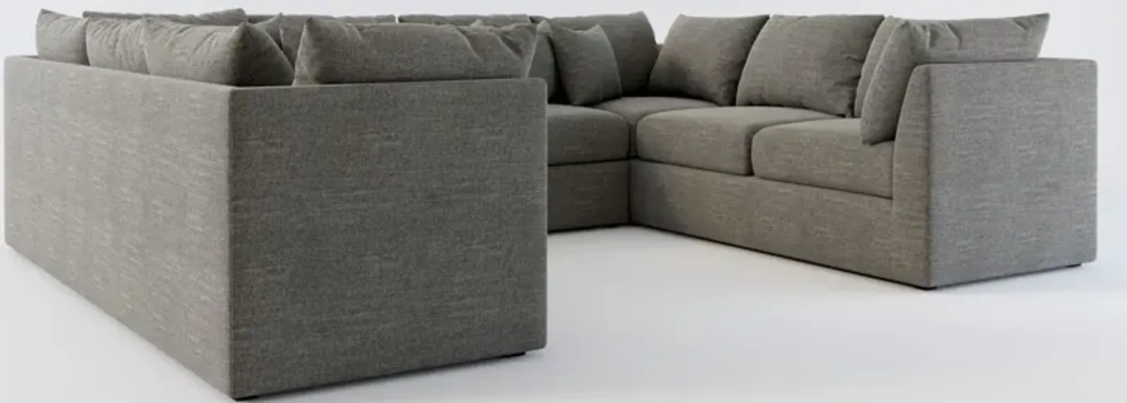 Nest Hybrid Comfort 3-Piece Pit Sectional - Curious Charcoal