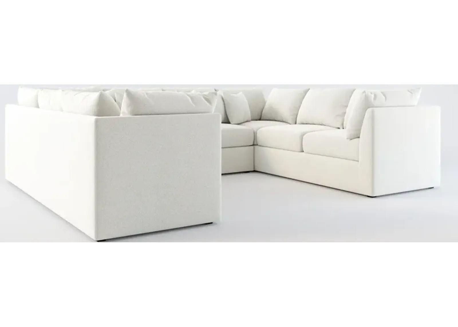 Nest Hybrid Comfort 3-Piece Pit Sectional - Oslo Snow