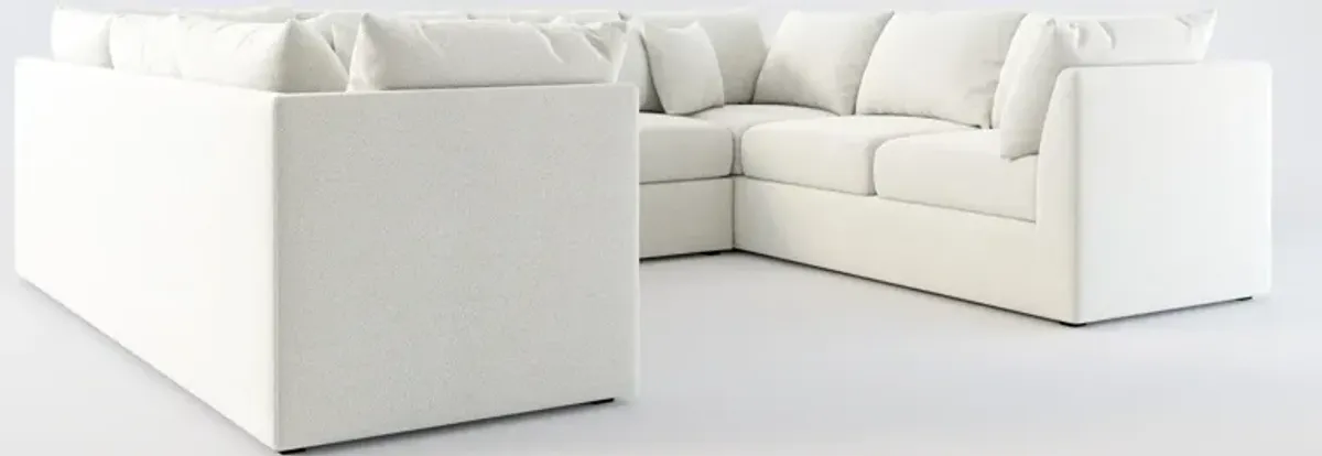 Nest Hybrid Comfort 3-Piece Pit Sectional - Oslo Snow