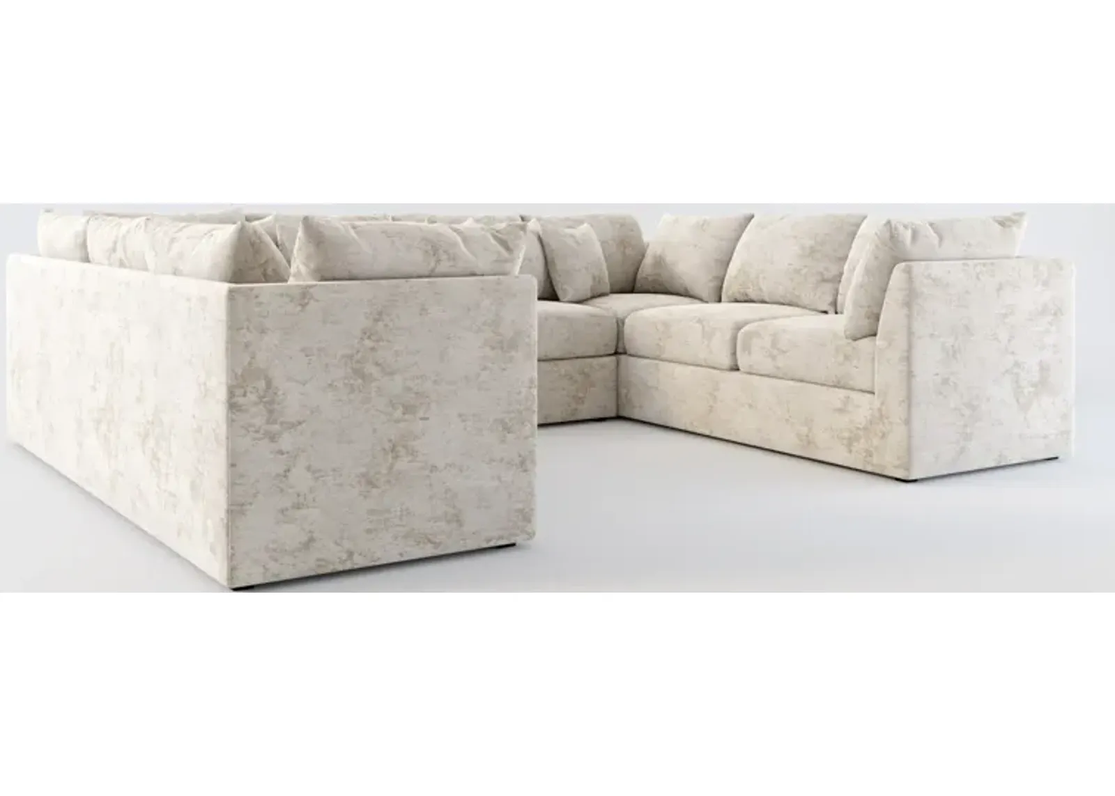 Nest Hybrid Comfort 3-Piece Pit Sectional - Hearth Cement