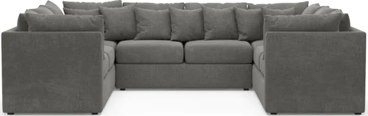 Nest Hybrid Comfort 3-Piece Pit Sectional - Living Large Charcoal