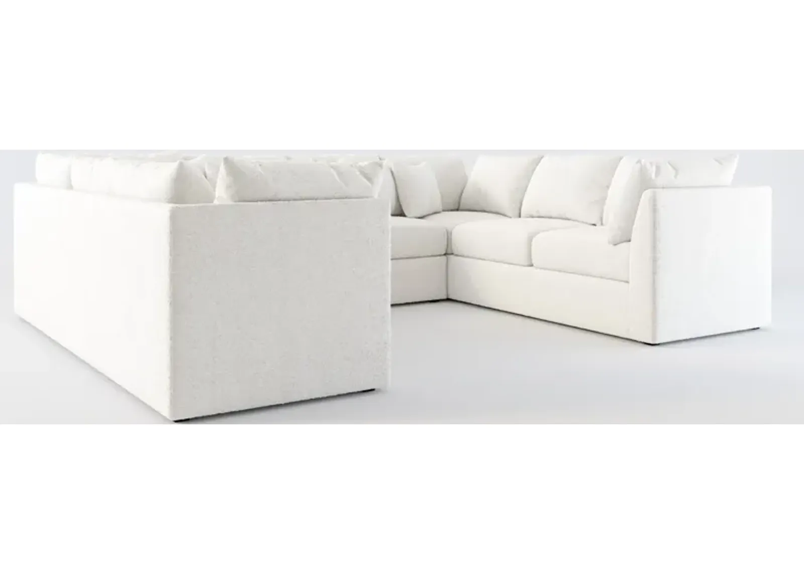 Nest Hybrid Comfort 3-Piece Pit Sectional - Bloke Snow