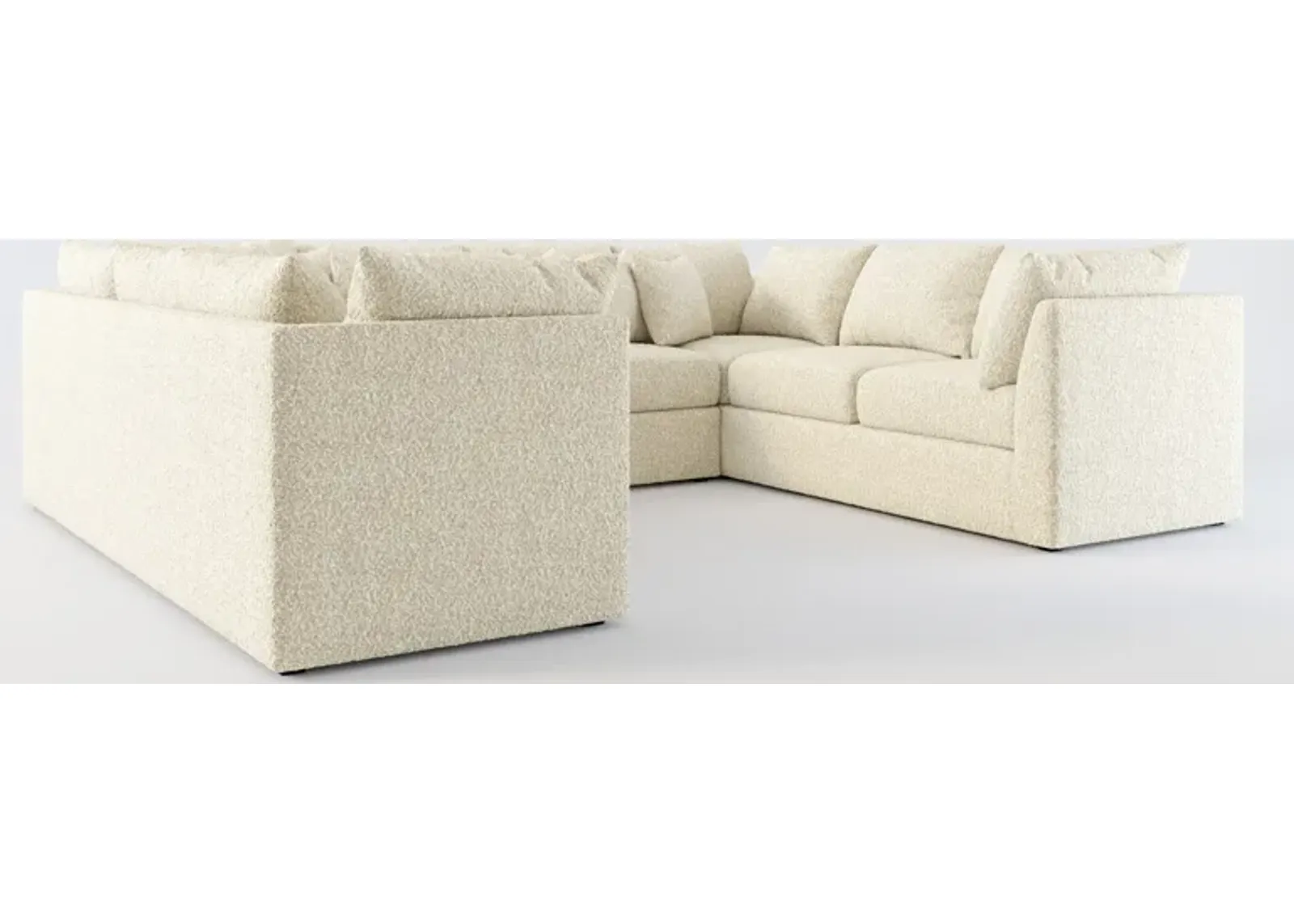 Nest Hybrid Comfort 3-Piece Pit Sectional - Bloke Cotton