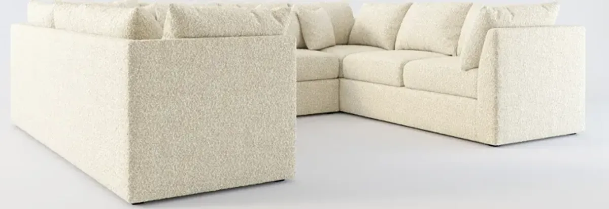 Nest Hybrid Comfort 3-Piece Pit Sectional - Bloke Cotton