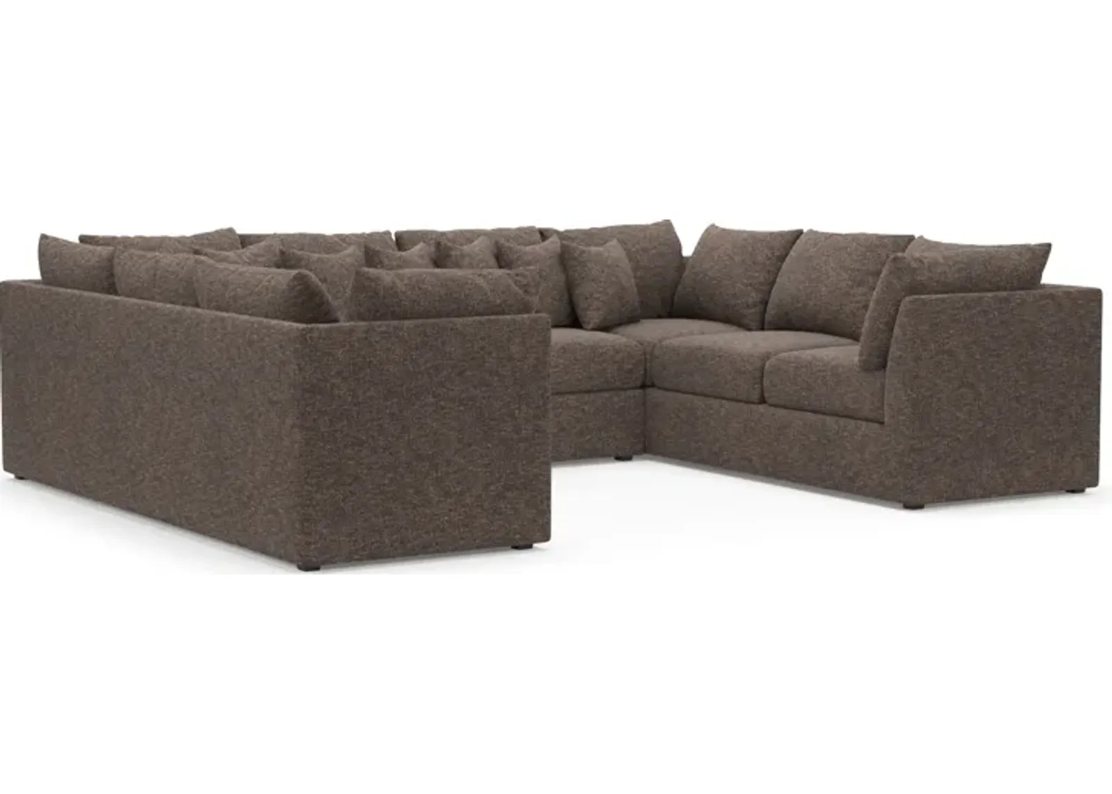 Nest Hybrid Comfort 3-Piece Pit Sectional - M Walnut