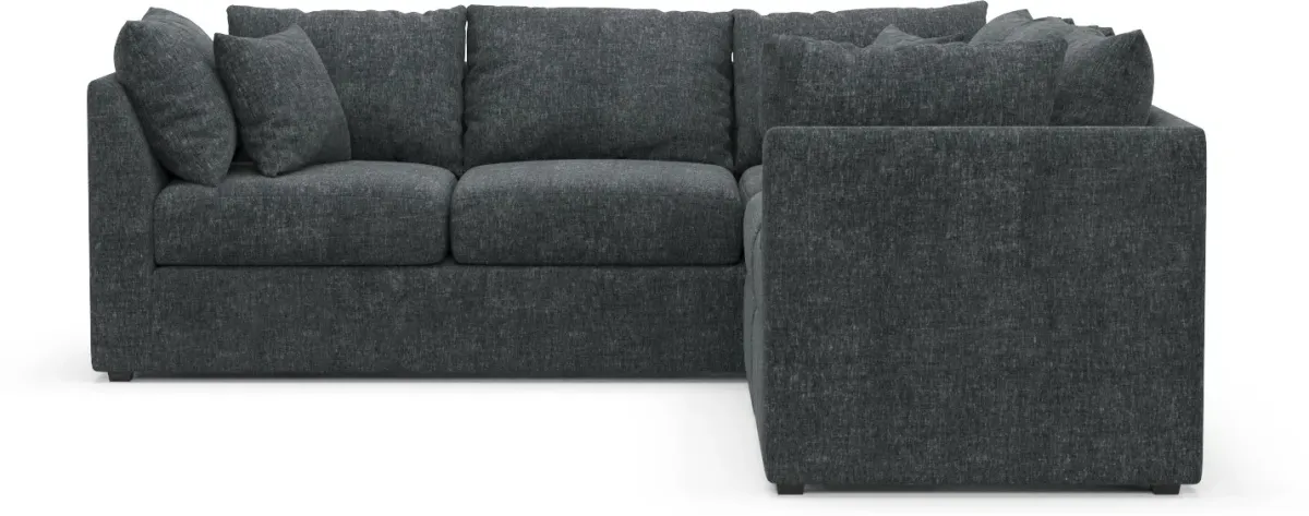 Nest Hybrid Comfort 3-Piece Small Sectional - Contessa Shadow