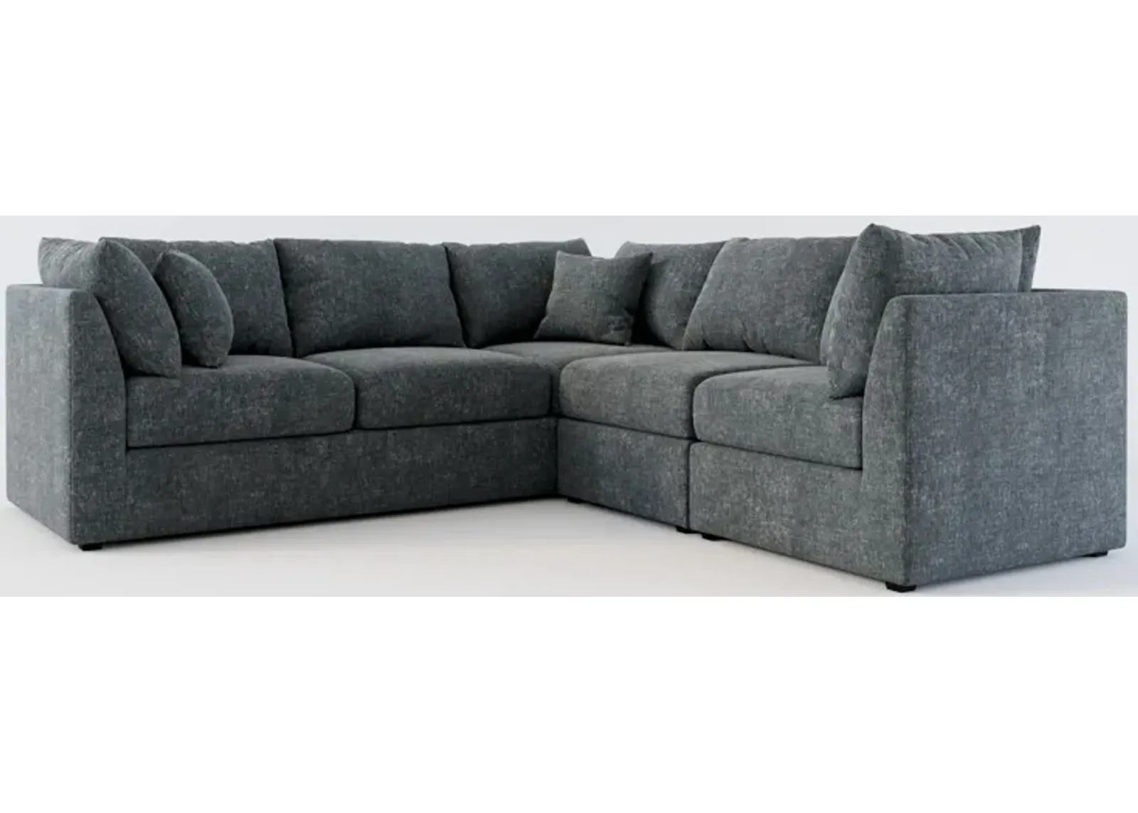 Nest Hybrid Comfort 3-Piece Small Sectional - Contessa Shadow