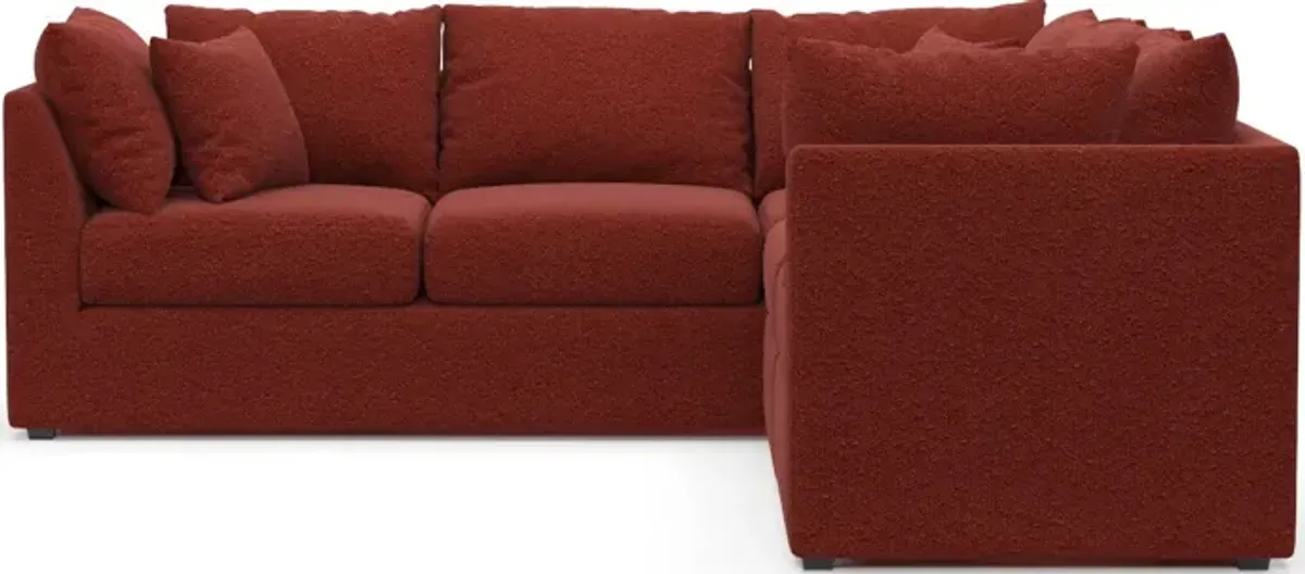 Nest Hybrid Comfort 3-Piece Small Sectional - Bloke Brick