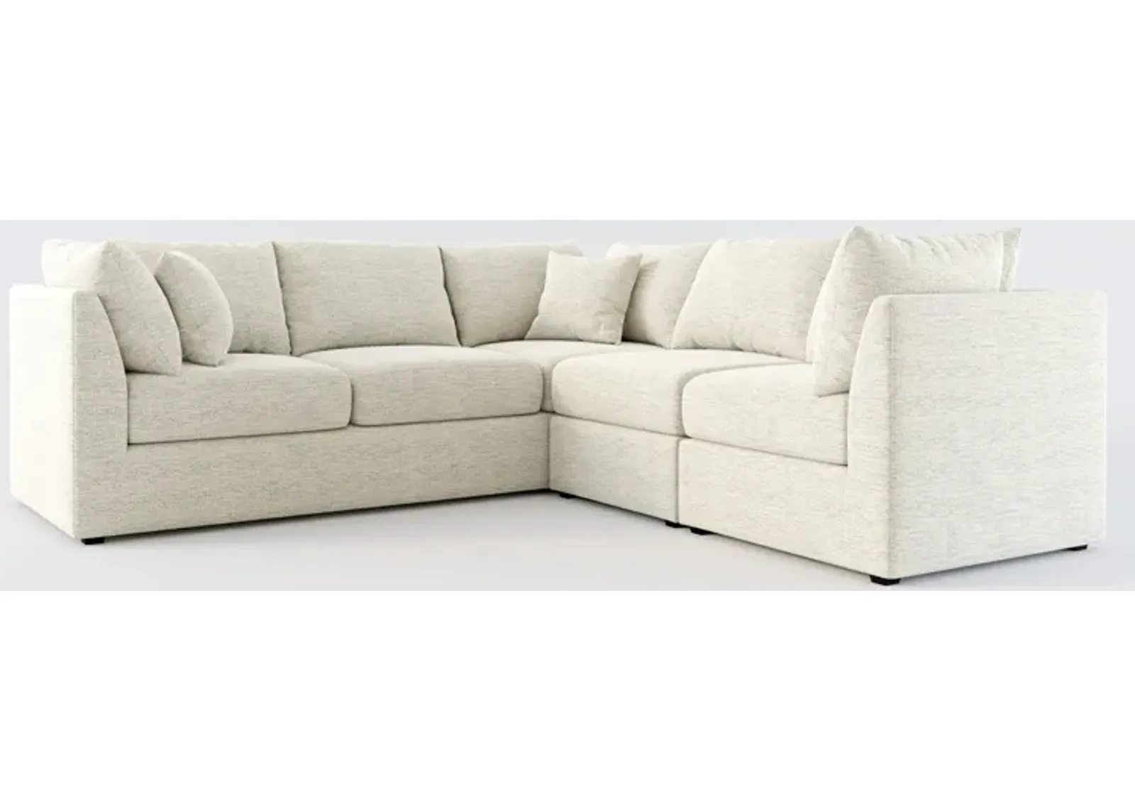 Nest 3-Piece Hybrid Comfort Small Sectional - Merino Chalk