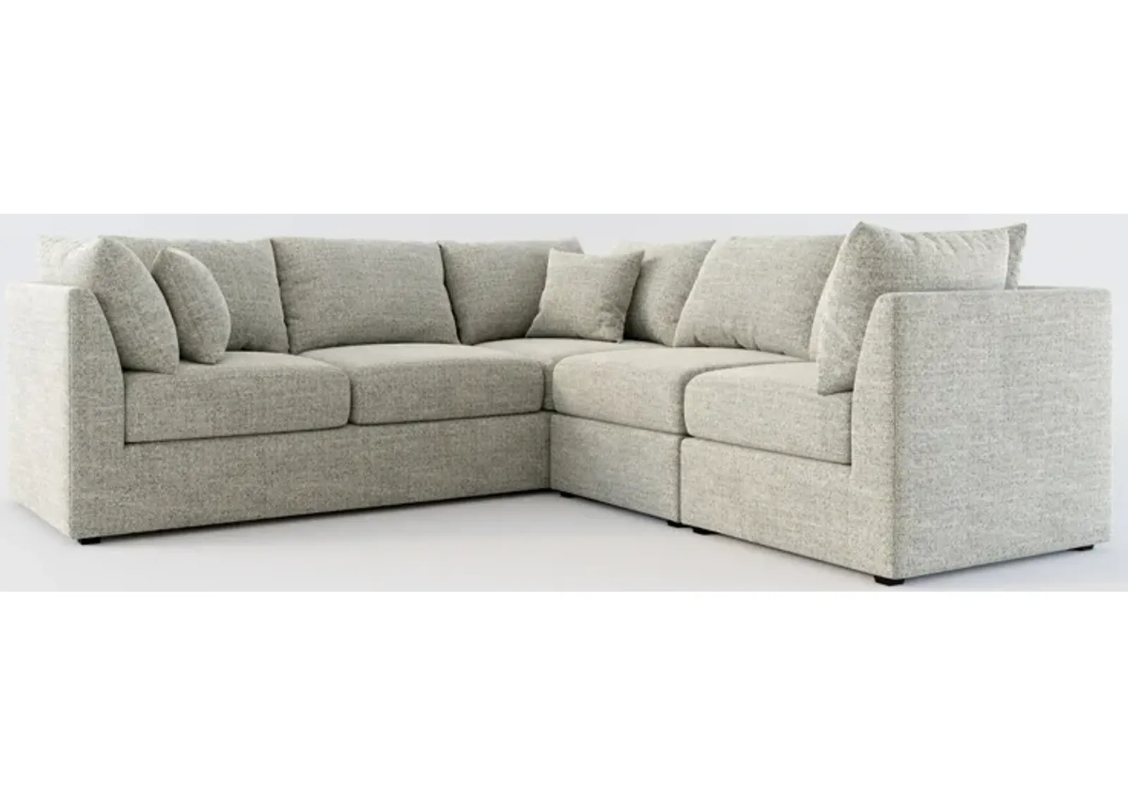 Nest Hybrid Comfort 3-Piece Small Sectional - Pandora Pepper