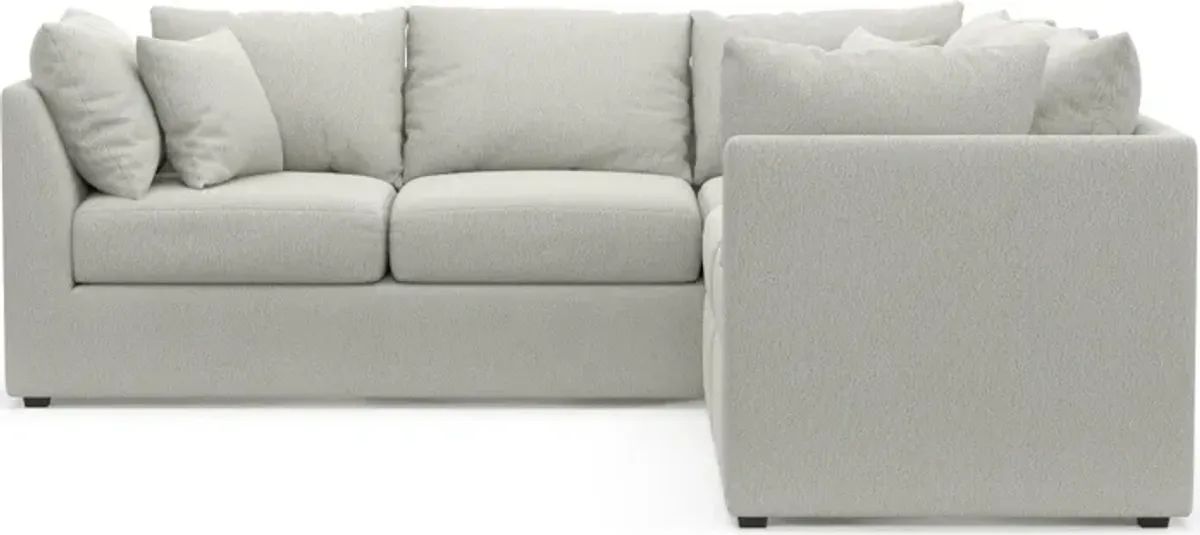 Nest Hybrid Comfort 3-Piece Small Sectional - Oslo Snow