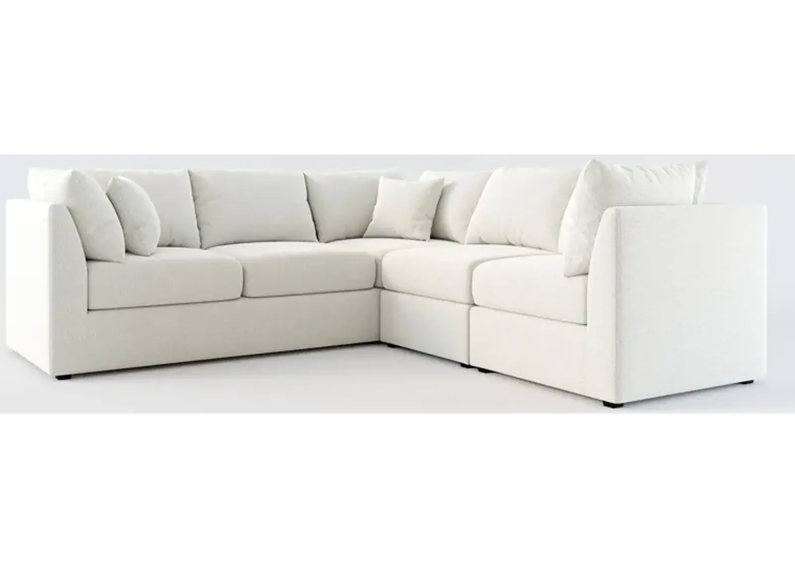 Nest Hybrid Comfort 3-Piece Small Sectional - Oslo Snow