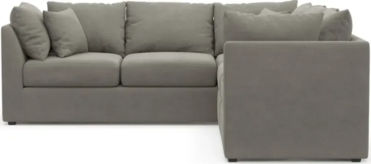 Nest Hybrid Comfort 3-Piece Small Sectional - Abington Fog