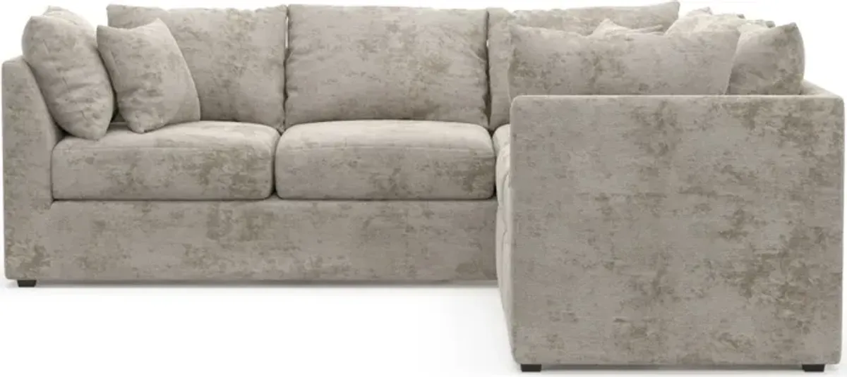 Nest Hybrid Comfort 3-Piece Small Sectional - Hearth Cement