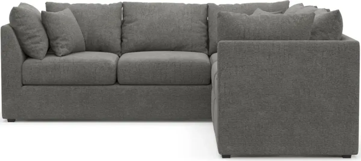 Nest Hybrid Comfort 3-Piece Small Sectional - Living Large Charcoal