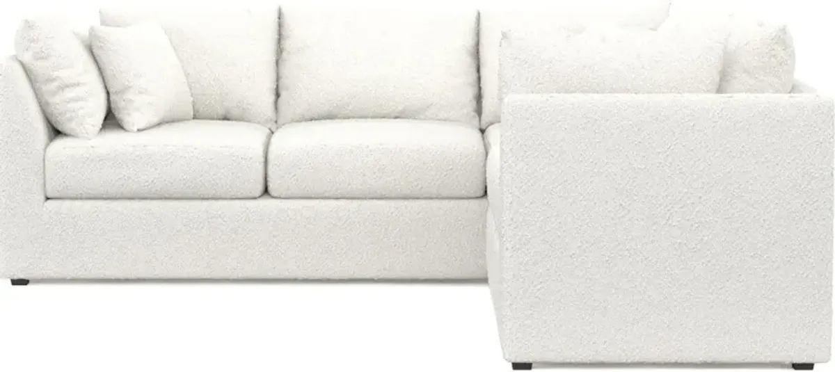 Nest Hybrid Comfort 3-Piece Small Sectional - Bloke Snow