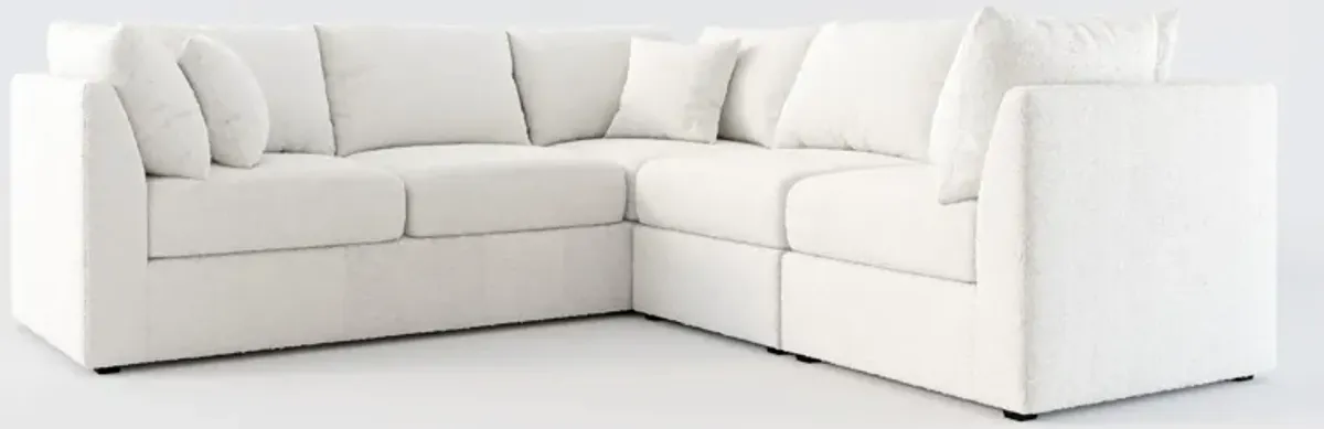 Nest Hybrid Comfort 3-Piece Small Sectional - Bloke Snow