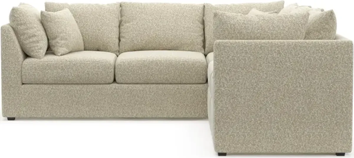 Nest Hybrid Comfort 3-Piece Small Sectional - Bloke Cotton