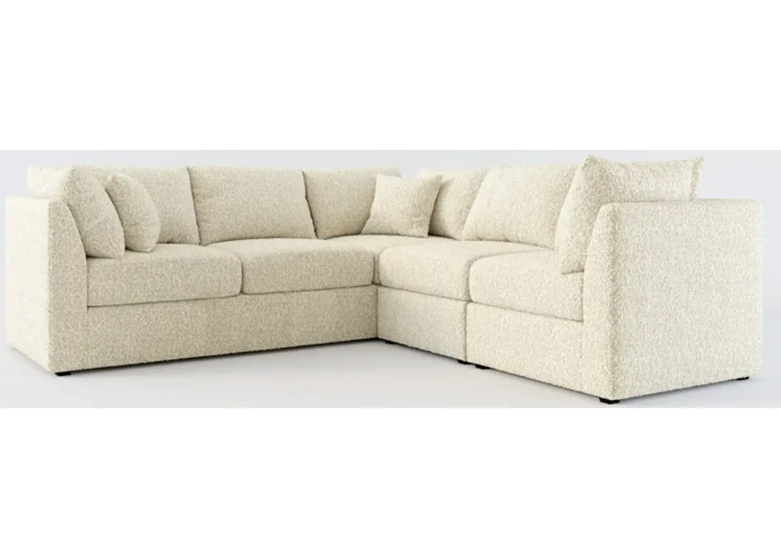 Nest Hybrid Comfort 3-Piece Small Sectional - Bloke Cotton