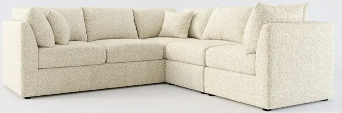 Nest Hybrid Comfort 3-Piece Small Sectional - Bloke Cotton