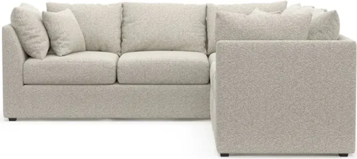 Nest Hybrid Comfort 3-Piece Small Sectional - Muse Stone