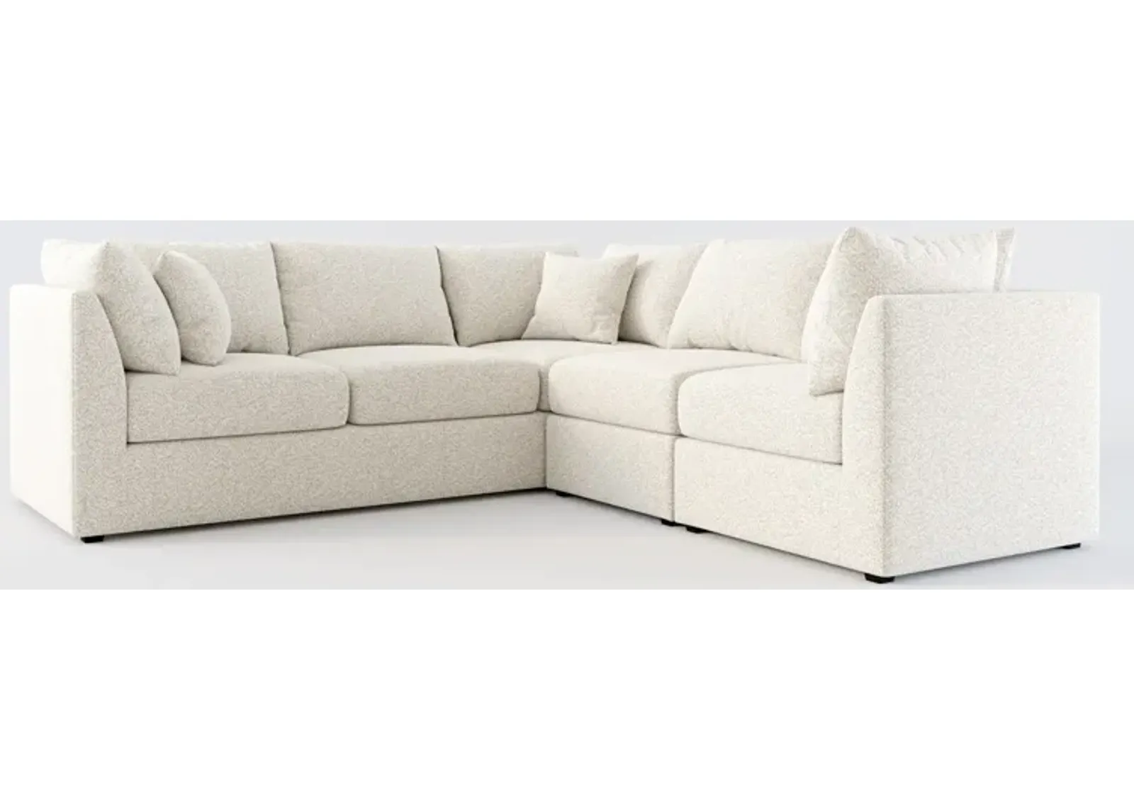 Nest Hybrid Comfort 3-Piece Small Sectional - Muse Stone