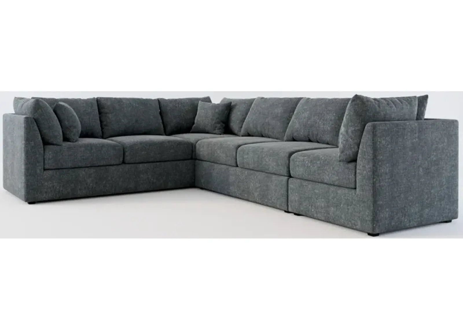 Nest Hybrid Comfort 3-Piece Large Sectional - Contessa Shadow