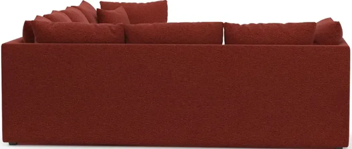 Nest Hybrid Comfort 3-Piece Large Sectional - Bloke Brick